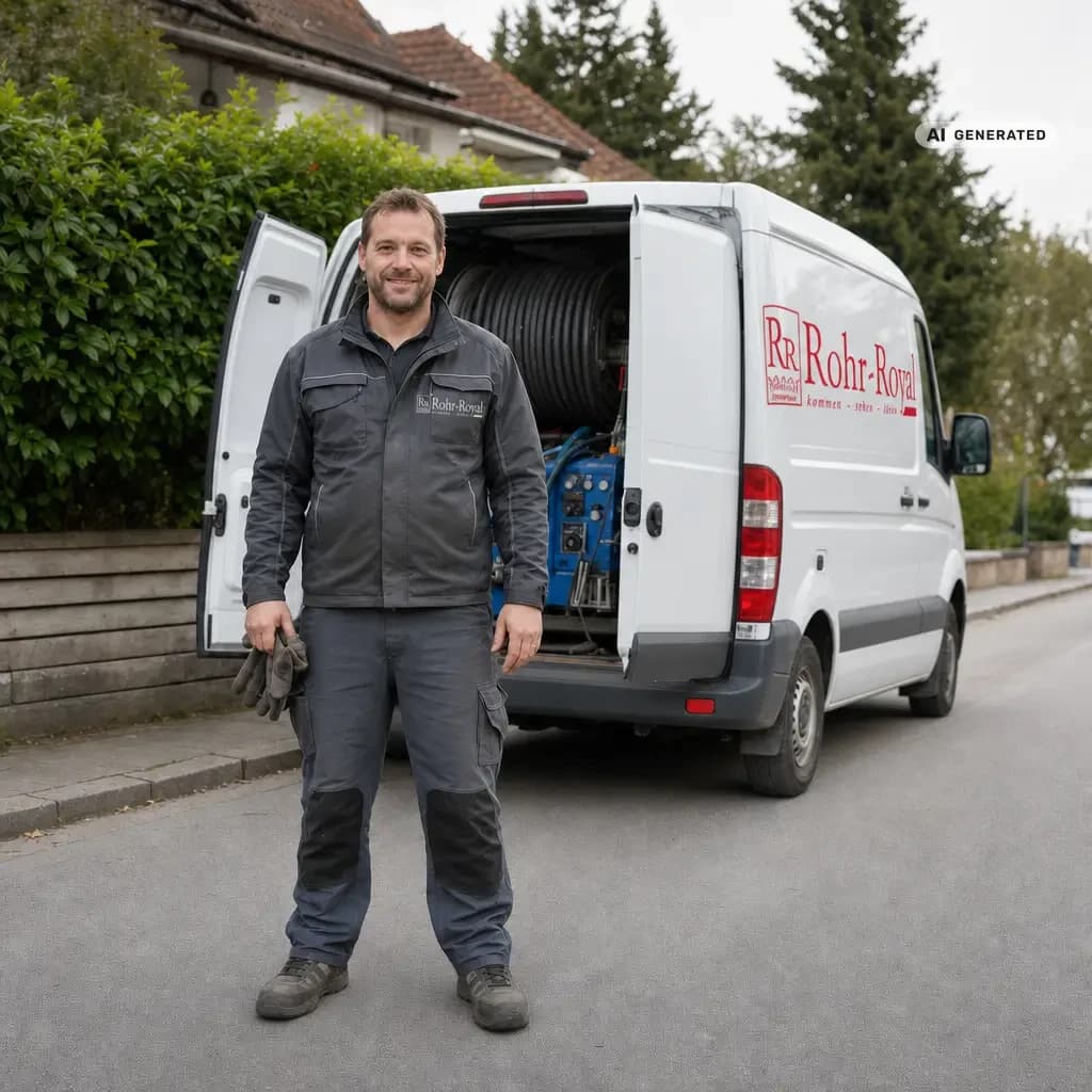 KI-generiertes Bild: Gideon Förtsch – Ihr kompetenter Ansprechpartner bei Rohr Royal Inh. Gideon Förtsch